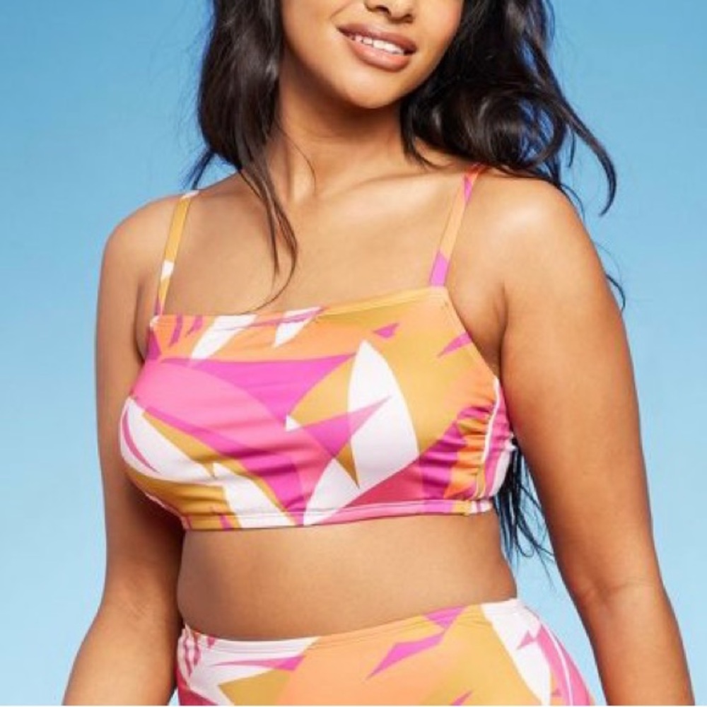 Kona Sol™ Abstract Print Bikini Top - Multi